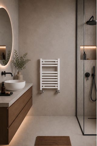500X800 Beyaz Havlupan 12 Borulu Banyo Havlupanı