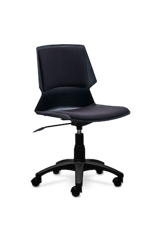 Ofiscombin Ofis Büro Ev Ayarlı Tekerlekli Öğrenci Çocuk Bilgisayar Ders Çalışma Koltuğu Siyah Kumaş 00047499412