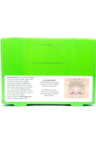 Pufai Breathe Fresh Burun Bandı Standart Boy 10'lu