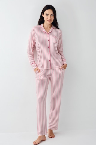Pierre Cardin Kadın Bordo Gömlek Pijama Bordo