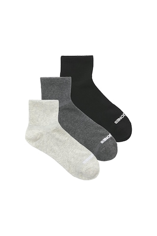 Jacluca Short Tennıs Socks 3 Pack Noos Siyah