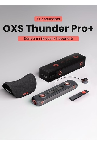 Thunder Pro+ Gaming Soundbar, Kablosuz Yastık Hoparlör, 7.1.2 Dolby Atmos İle Sinematik 3d Ses Deneyimi, Güçlü Dahi