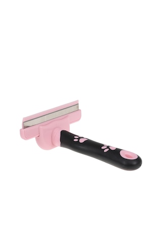 Vkemall Pembe Kedi Tüy Tarzı - Tangle Ve Dökülen Tüyü Kaldıran, Kuru Alt Tüyü Temizleyen, Deri Masajı Veren Ergonomik Kedi Bakımı Aleti