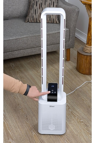 Zilan Zln1085 Kule Tipi Vantilatör Uzaktan Kumanda Geniş Salınım 12 Hız Ayarı Diğital Fan