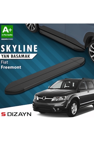 S-dizayn Fiat Freemont Skyline Siyah Yan Basamak 183 Cm 2010-2020 A+ Kalite