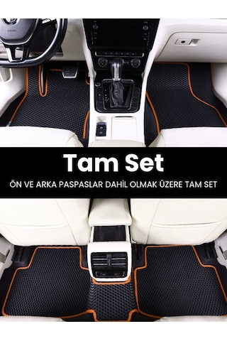 Toyota/land Cruiser Prado 2009-2019 İçin Yeni Nesil Eva İç Paspas Seti Metal Topukluk Hariç