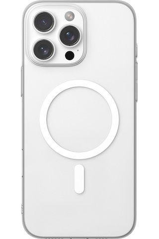 Apple Uyumlu iPhone 16 Pro Max Kılıf M-safe Şarj Özellikli Youngkit High Definition Serisi Kapak Şeffaf Şeffaf