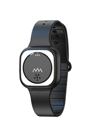 Xiyyadms F8 Ultrasonik Sivrisinek Kovucu Saat - Dışarıda Taşınabilir, Silikon Ve Metal, 7 Gün Kullanim Süresi, Siyah