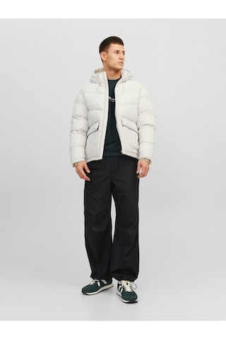 Jack & Jones Jack&Jones Kapüşonlu Şişme Bej Erkek Mont 12238849 001
