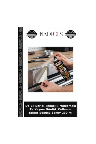 Delux Serisi Temizlik Malzemesi Ev Yaşam Günlük Kullanım Etiket Sökücü Sprey 200 Ml