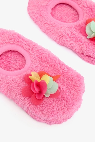 Penti Pembe Kız Çocuk Pretty Nakışlı Tokalı Kaymaz Tabanlı Ev Patiği