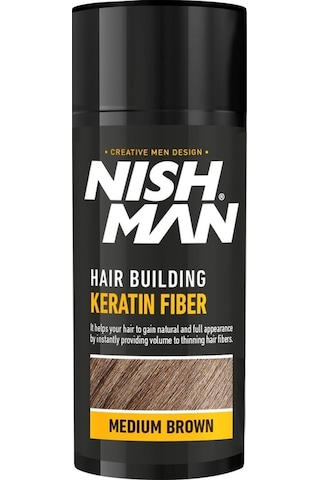 Saç Dolgunlaştırıcı Keratin Fiber Orta Kahve Sabitleyici Sprey Set