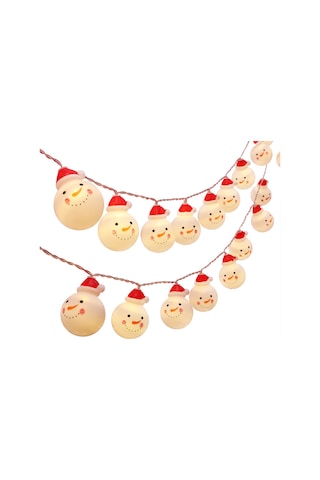 Ximistore9 Kralık Figürlü Led Noel Işık Zinciri, 1.5m 10 Işık, Pilli Kutusu Pil Yok , Ev Bahçe Dekorasyonu, Festivite Atmosferi