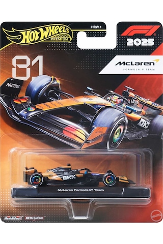 Hot Wheels Premıum Formula 1 Yarış Arabası Mclaren Formula 1 Team Çok Renkli