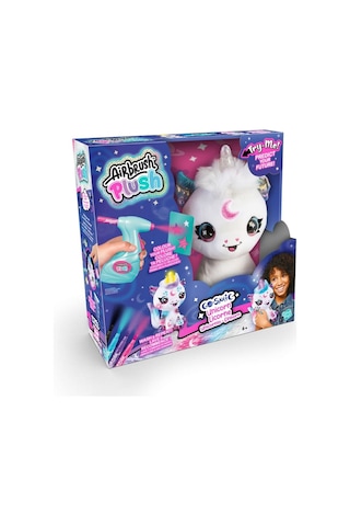 Airbrush Plush Cosmic Unicorn Çok Renkli