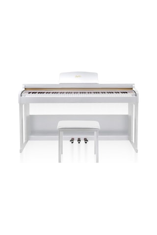 Jwin Sapphire Sdp-214 Çekiç Aksiyonlu 88 Tuşlu Dijital Piyano + Tabure - Beyaz