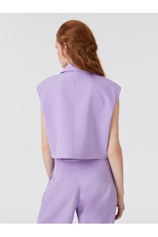 Regular Fit Kadın Yelek Lilac