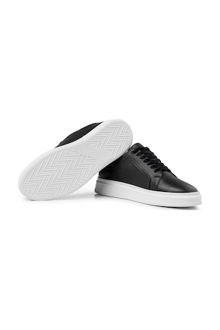 Ducavelli Correndo Erkek Hakiki Deri Sneaker, Bağcıklı Sneaker, Hakiki Deri Sneaker, Erkek Sneaker Siyah