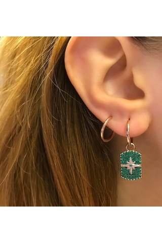 Stela Kutup Yıldızı Gümüş Küpe