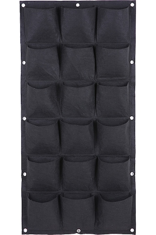 Yifomall Dikey Bahçe Çantası - 18 Cepli Solmayan Duvara Monte Bitki Yetiştirme Torbası