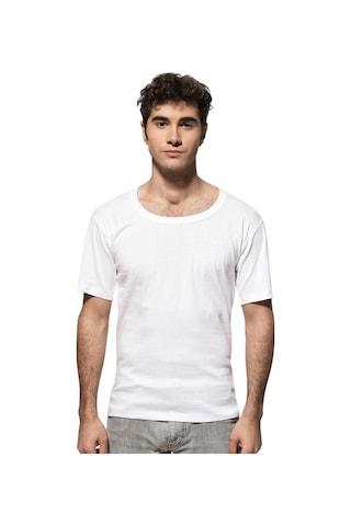 3 Lü Paket Özkan Erkek Ribana Kısa Kol Bisiklet Yaka Atlet 0115