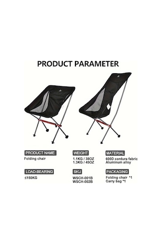 Dashanshop Ergonomik Alüminyum Katlanır Sandalye Küçük Hafif Taşınabilir Dayanıklı Kamp Plaj Piknik Seyahat Altın
