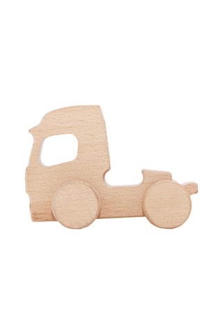 Cwwtoys Kargo Tır Boyasız Ahşap Oyuncak, Masif Kayın, 18 Ay+