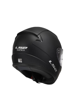 Ls2 Rapıd 2 Mat Siyah Fullface Motosiklet Kaskı Siyah Camlı Mat Siyah