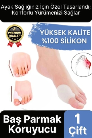Yüksek Kalite Yumuşak Halluks Valgus Makaralı Bunyon Silikon Ayak Başparmak Kemik Koruyucu 1 Çift