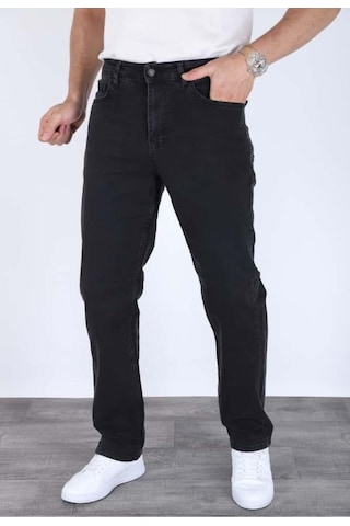 Blayn Jeans Erkek Regular Kalıp Likralı Esnek Kot Pantolon Siyah