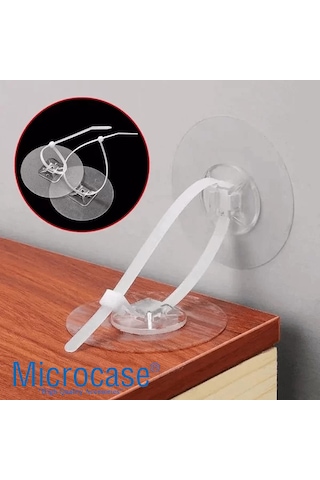 Microcase Yapışkanlı Eşya Sabitleyici Aparat Düşmeyi Önleyici Deprem Ve Çocuk Koruma - Al5184 2 Adet