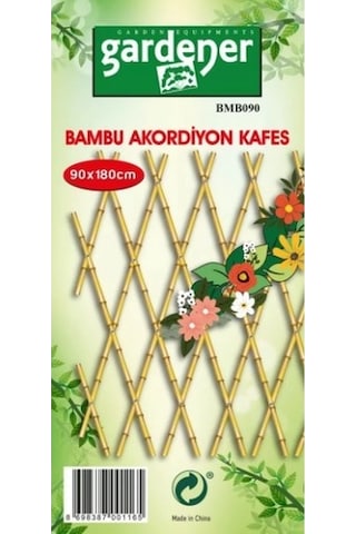 Gardener Bmb090 Bambu Sarmaşık Askısı Akordeon Kafes 90Cm X 180Cm