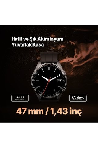 Ttec 2S12WS Tempus Pro 47 MM Amoled Ekranlı Yuvarlak Kasa Akıllı Saat