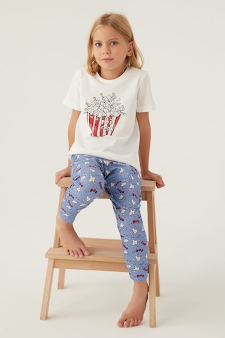 Rolypoly Pop Crow Krem Kız Çocuk Pijama Takımı 5274-42966 Krem