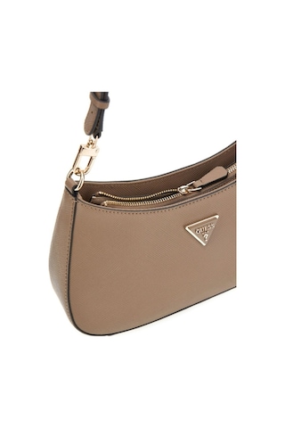Guess Noelle Iı Top Zıp Sh-kadın Omuz Çantası -zg967218 Kahverengi