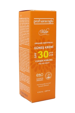 Prof Saraçoğlu Mihr Organik Güneş Kremi SPF30 50 ML