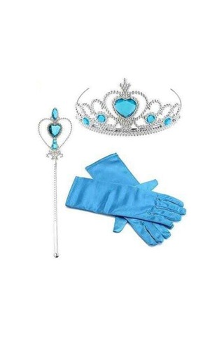 Parti Selesi Frozen Elsa Kostüm Karlar Ülkesi Kız Çocuk Kostümü Mavi Elsa Kız Çocuk Kıyafeti Mavi