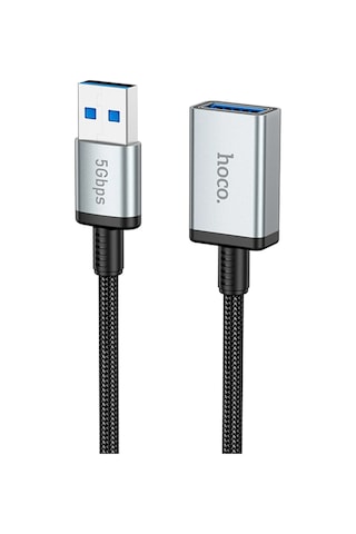 Hoco. Us10 50cm 5 Gbps Hız Tak Çalıştır Usb 3.0 To Usb 3.0 Uzatma Kablosu - Siyah