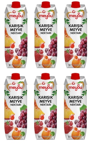 Meysu Karışık Meyve Nektarı 1 Lt X 6 Adet