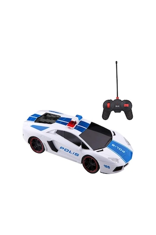 Toysan Uzaktan Kumandalı Usb Şarjlı Işıklı Polis Arabası 1 12