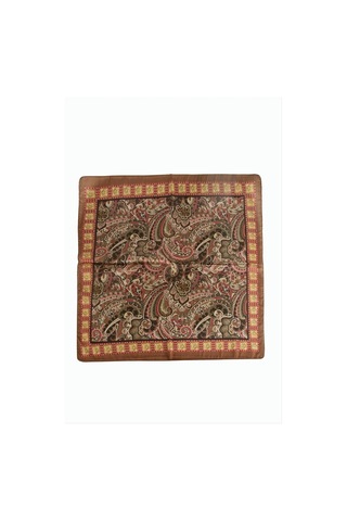 Epilons Zenviac456 Çiçek Desenli Zr Şifon Fular 50 50 Cm Zenviac45678 Kahverengi