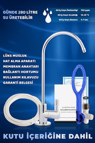 AquaFlo 13 Aşamalı Çelik Tanklı Su Arıtma Cihazı Sdnp13-m-s