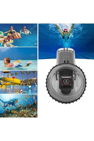 Ebitda Spor Kamerası Su Geçirmez Kasa Dalış, Osmo Pocket 2 İçin Kayışlı, Siyah Siyah