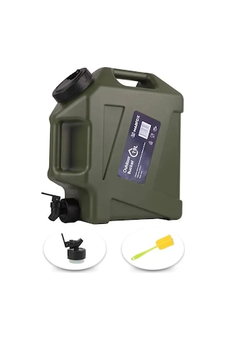 Madfox Galon Air Pe Musluklu Su Bidonu 19 Litre Haki