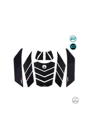 Cf 450 Mt 2024 İle Uyumlu Kaydırmaz 6d Karbon 17 Parça Tank Pad Seti Gc39 KARBON
