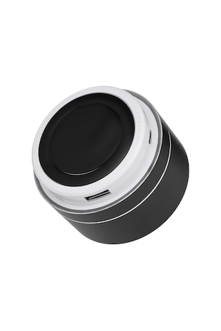 Suofeng Küçük Boyutlu Siyah Bluetooth Hoparlör - Fm/tf Kart/dikey Giriş Desteği, 3w Hifi Ses Ve Elden Uzak Arama Özelliği