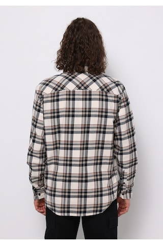 Colin's Colins Regular Fit Shirt Neck Ekoseli Erkek Ekru Uzun Kol Gömlek Cl1076507 Q1.v1 Ecr Ekru