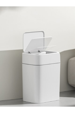 Otomatik Sensörlü Çöp Kovası Beyaz 18 Lt 4147-02 Beyaz
