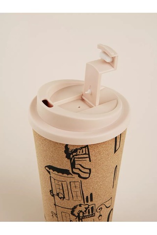 Sl Home Kapaklı "seviilya" Kahve Bardağı 450 Ml 221754143 Bej