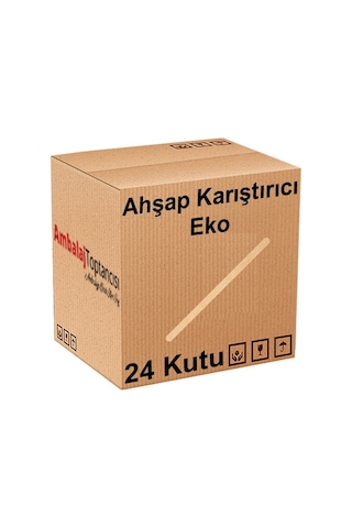 Ahşap Karıştırıcı (eko) - (24 Paket)
